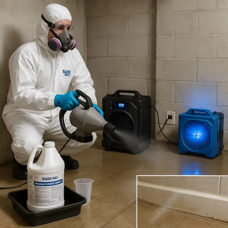 Sanitization and Odor Removal process in West Hills, NY
