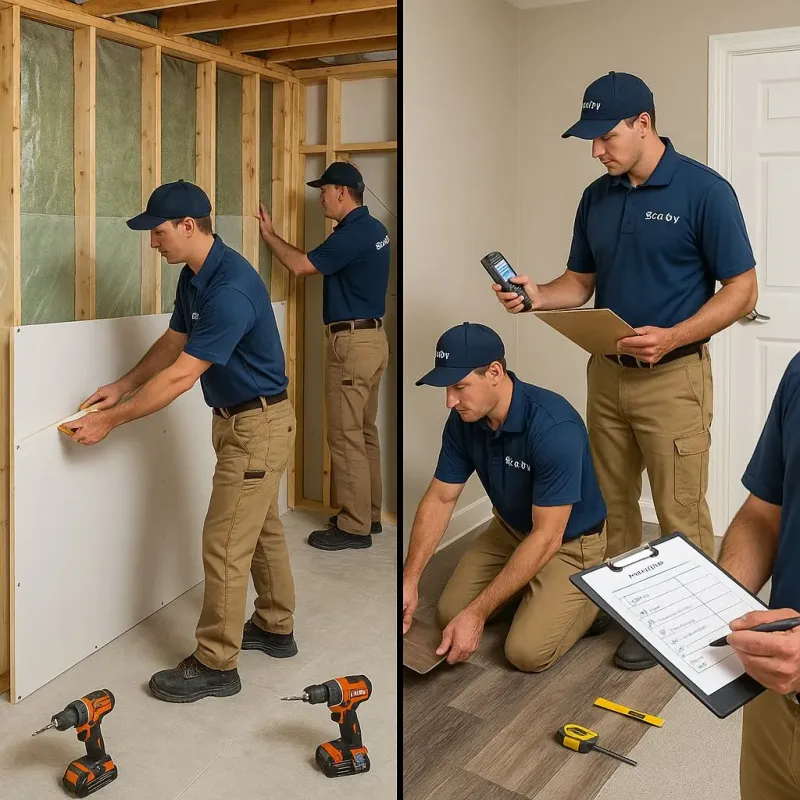 Repairs and Reconstruction process in West Hills, NY
