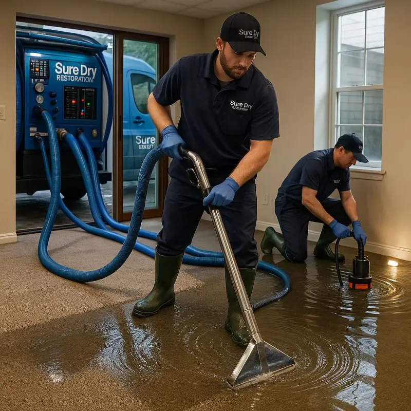 Water Extraction and Removal process in West Hills, NY
